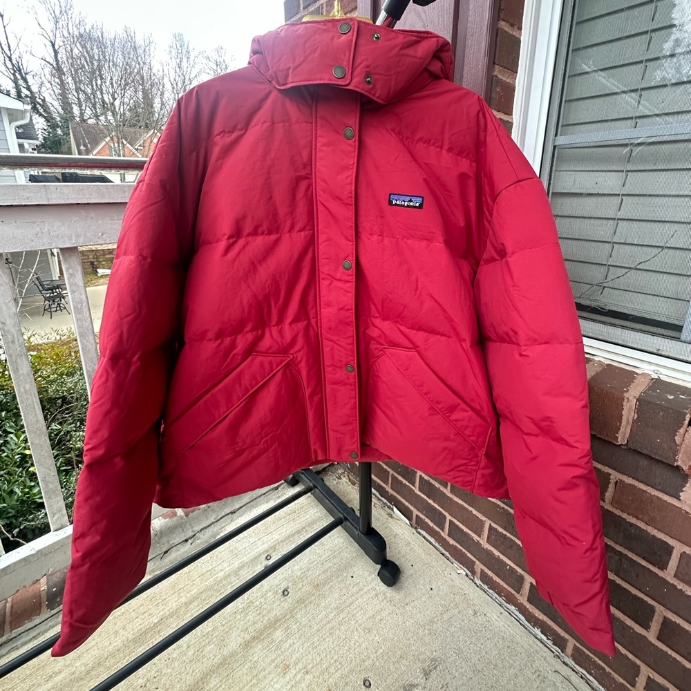 Patagonia Womens Downdrift Jacket Wax Red 600 Fill Power Puff Down Size XXL NWOT